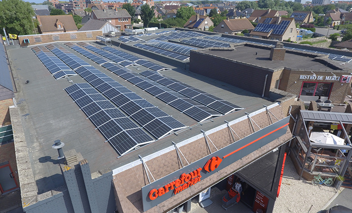 Carrefour-Oostende-Industrie-MR Solar-Zonnepanelen