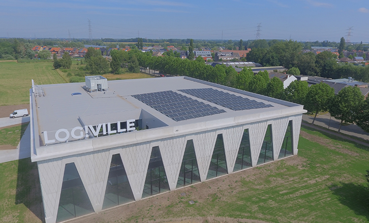 Logiville Antwerpen industriële zonnepanelen 2