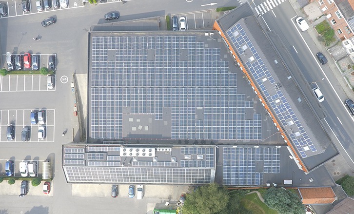 Delhaize Zwevegem-Industrie-zonnepanelen-MR Solar 2