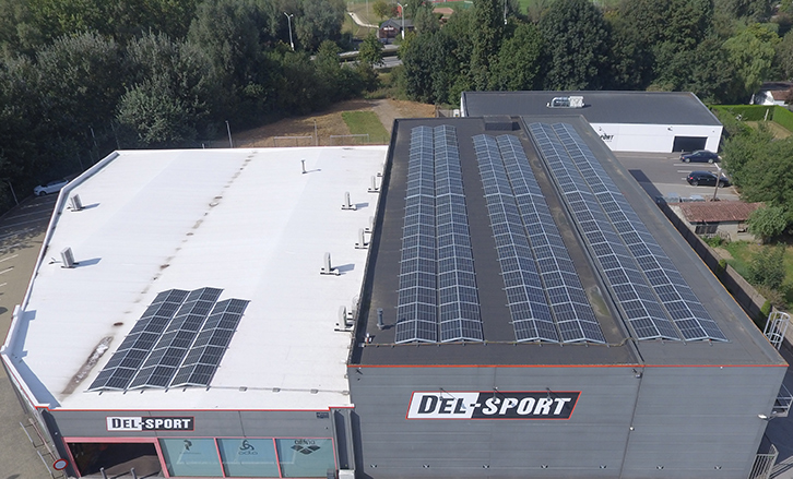 MR Solar Industriële zonnepanelen Del Sport Waregem