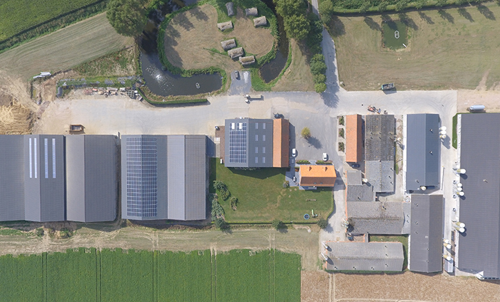industriële zonnepanelen MR Solar bij Vannesste Joye Zillbeke
