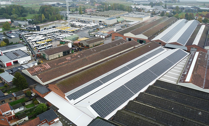 Industriële zonnepanelen bij Jonckheere Subcontracting MR Solar 2