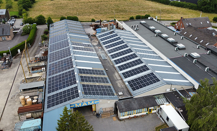 Industriële zonnepanelen bij MAM Menuiserie MR Solar 1
